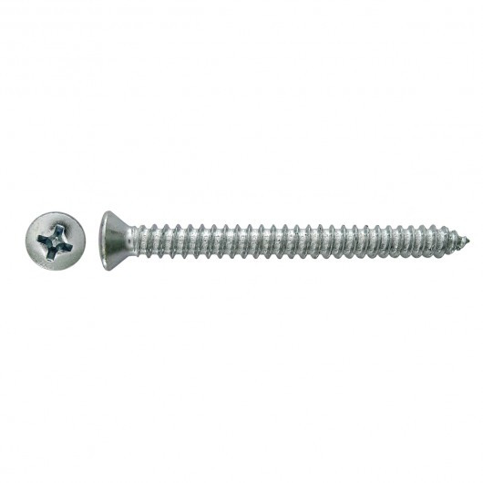 #8 x 3/4" Countersunk Steel Trim Screw 100 Pc.   229-222