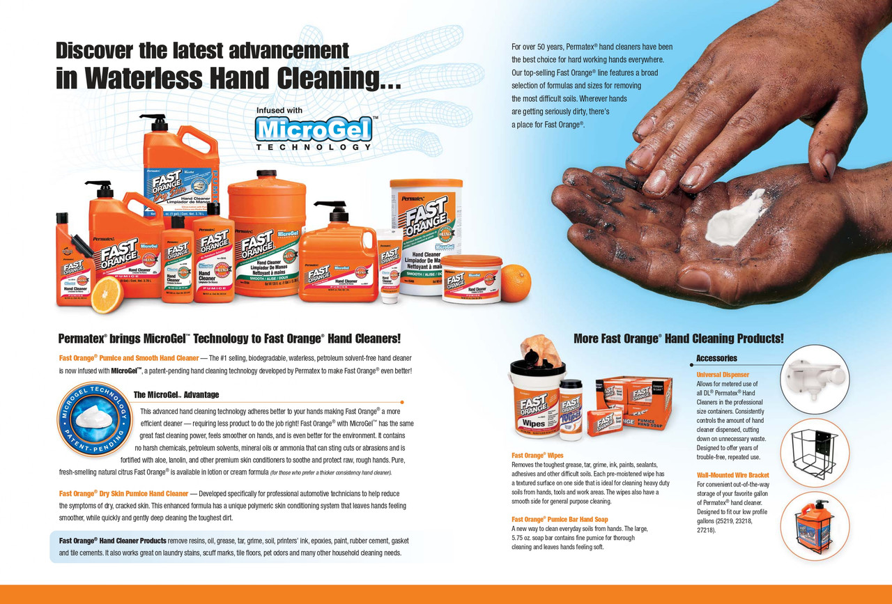 Fast Orange® Hand Cleaner Wipes 72/Canister   25051