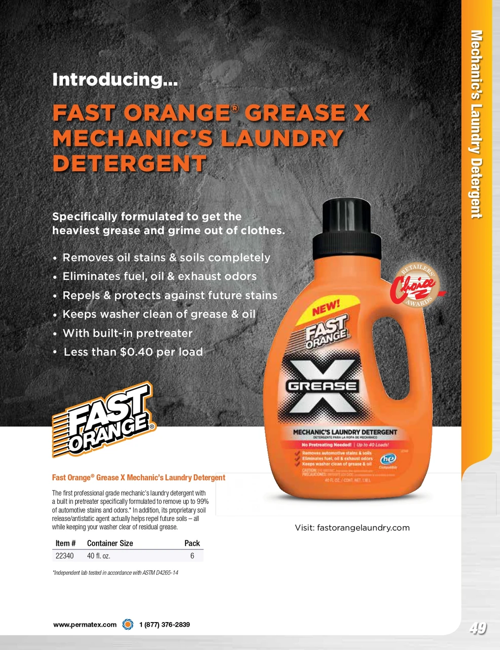 Fast Orange® Grease X Laundry Detergent    25570