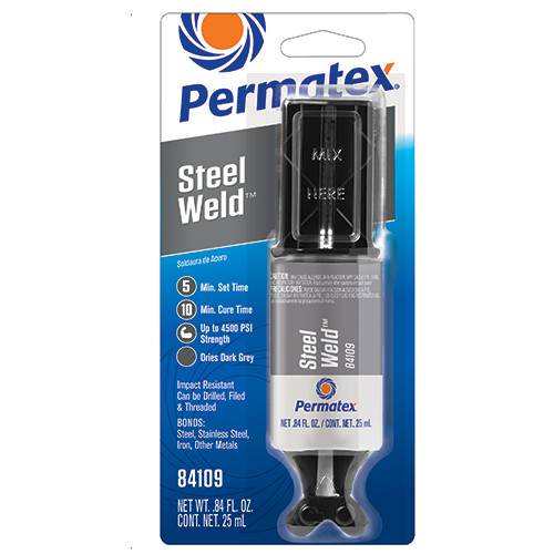 Steel Weld 4 Minute Epoxy 25ml Syringe   84119