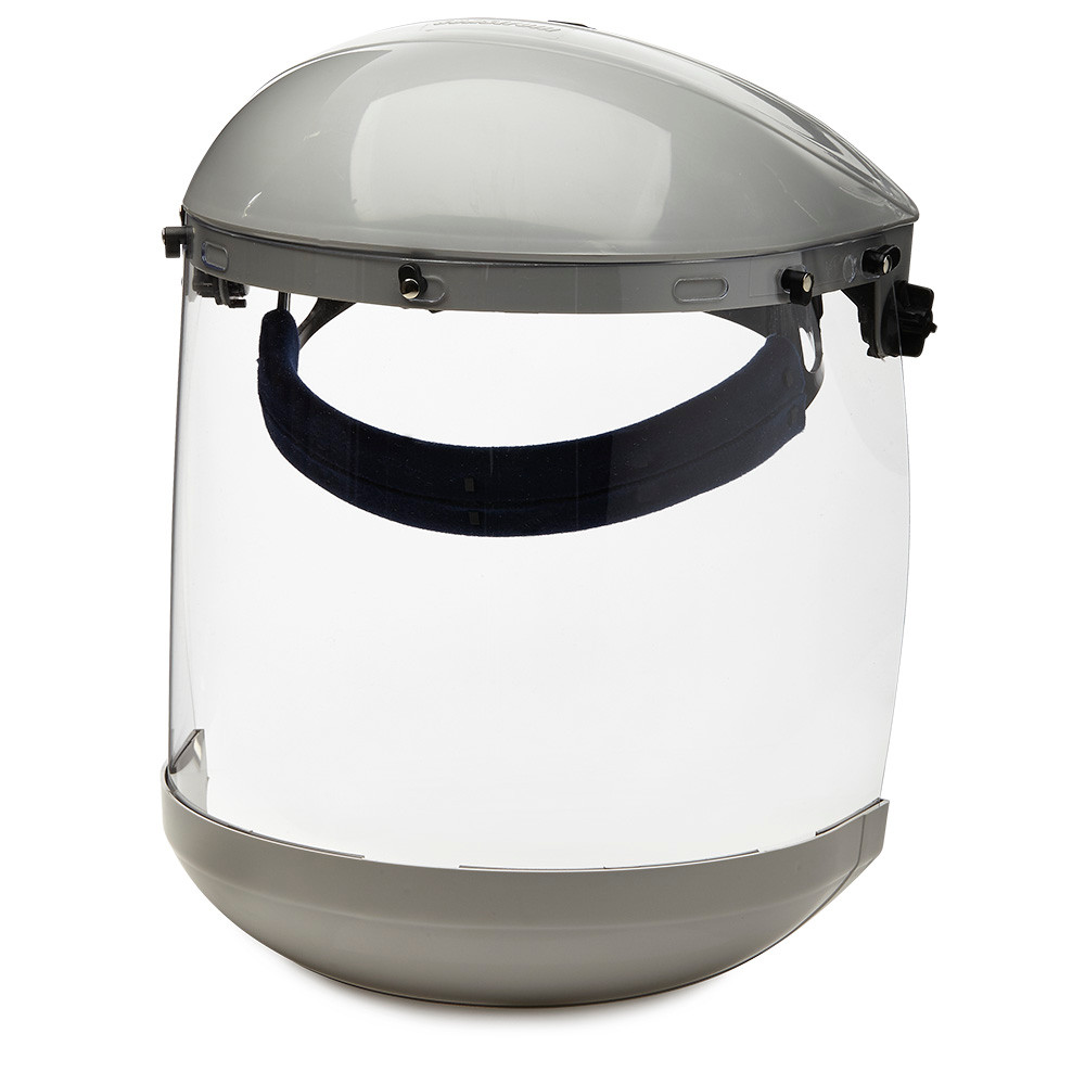 Sellstrom® 303 Series Grey Crown & Chin Guard - Polycarbonate Face Shield & Ratcheting Headgear  S30310