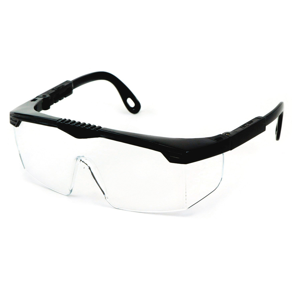 Sellstrom® Sebring Hard Coated Safety Glasses - Clear - Black Frames w/Extendable Arms  S73801