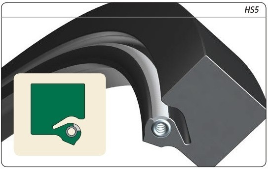 240mm (9.449") Metric All Rubber Split Single Lip Nitrile Oil Seal  240X279X22 HS5 R (595190)
