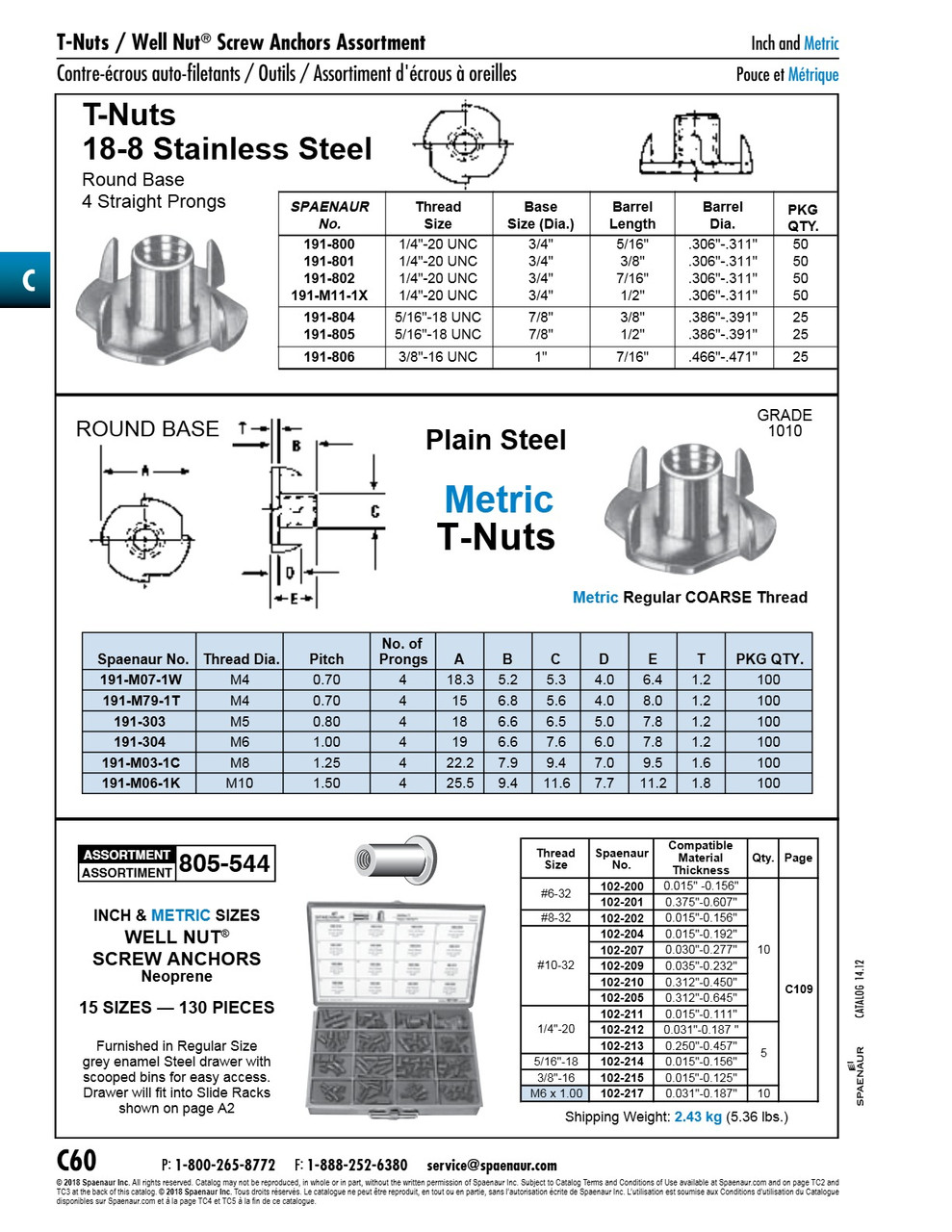 M4 X 0.70P Tee Nut 4 Prong Round Base 18.3Mm Diam Barrel 5.3Mm Diam X 6.4 Lg Steel Plain Finish   191-M07-1W