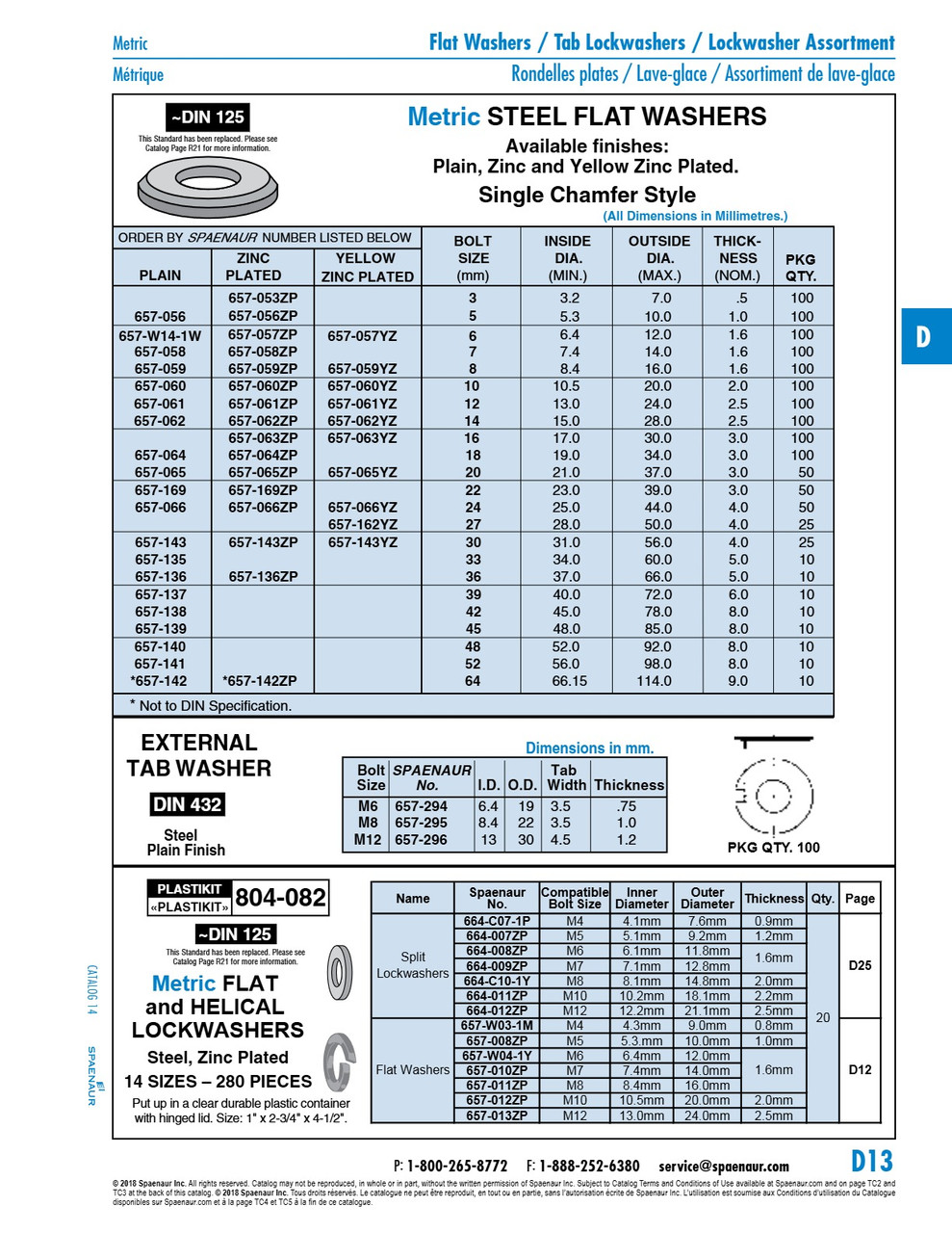 Flat Washer Round Din 125B M42 Steel Plain Din 125B/St M42   657-138