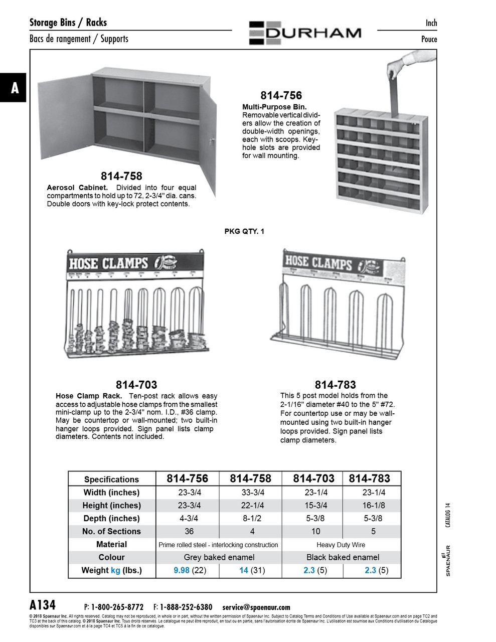 Aerosol Can Cabinet W/ 4 Sections 33 3/4" W X 22 1/4" H X 8 1/2" D Steel Gray Baked Enamel   814-758