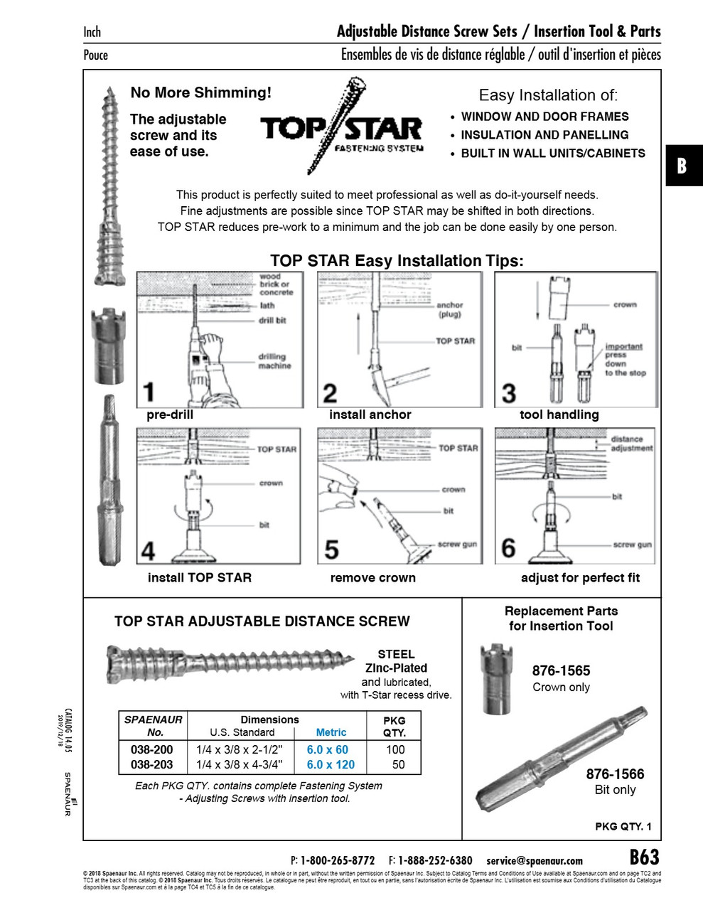 Bit For Top Star Insert Tool Alloy Steel   876-1566