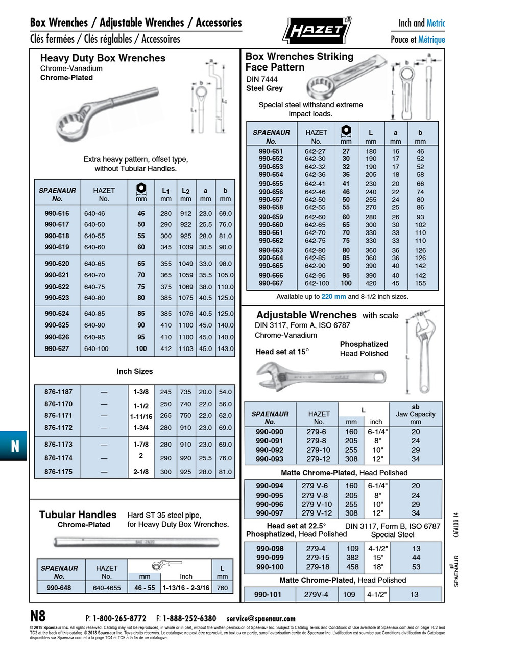 Adjustable Wrench Din 3117A 29Mm Jaw Span 10" (255Mm) Chrome Vanadium Matte Chrome Plated Polished Heads   990-096