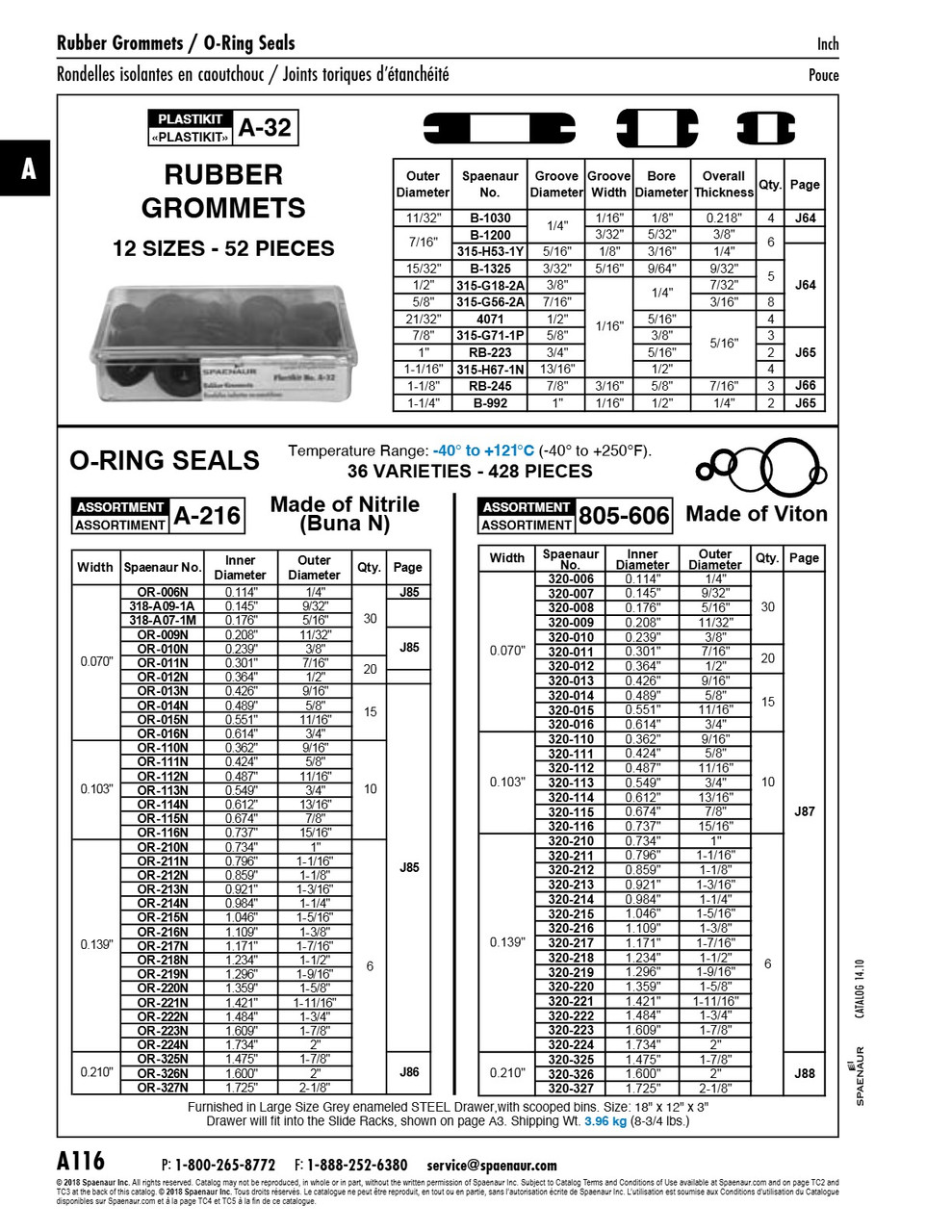 Nitrile O-Ring Assortment Assortment   A-216
