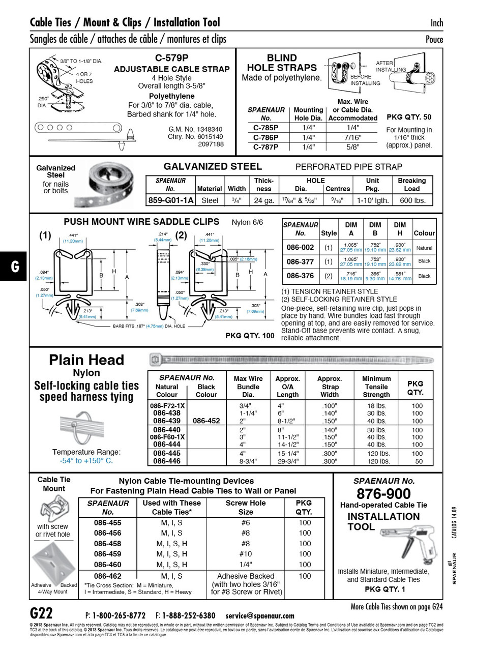 Budwig Blind Hole Cable Strap Dub-L-Loc 1/4"Mtg Hole In 1/16" Mtlmax Wire 7/16" Polyethylene   C-786P