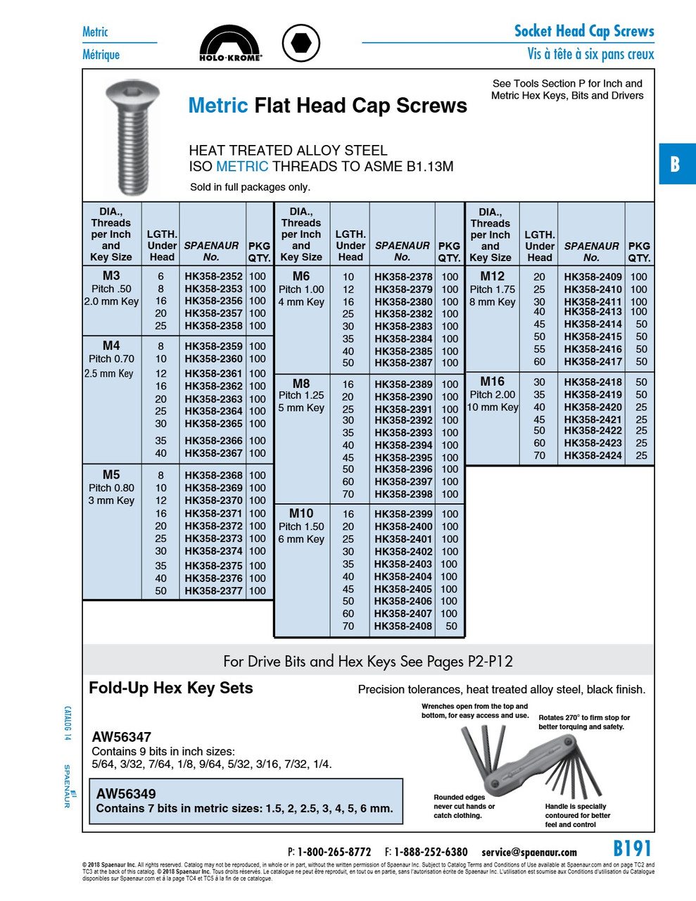 Holo-Krome Flat Head Cap Screw M10 X 1.50 Pitch X 40 Mm Alloy Steel Heat Treated Ansi B1.13M   HK358-2404