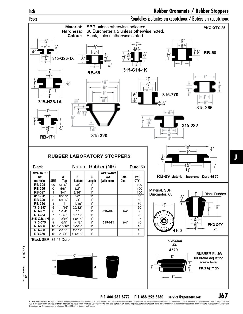 Rubber Grommet 9/16" Od X 1/4" Id X 9/32" Th 3/8" Gr Dia X 1/16" Groove Width Comp 006 Sbr Black 55-65 Duro   RB-58