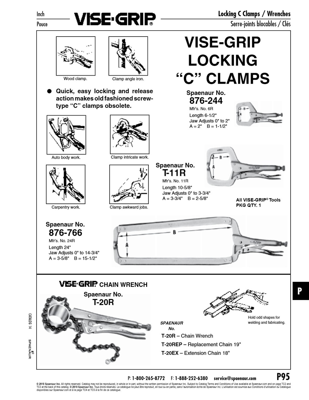 Extension Chain For T-20R Pliers 18" Lgth   T-20EX