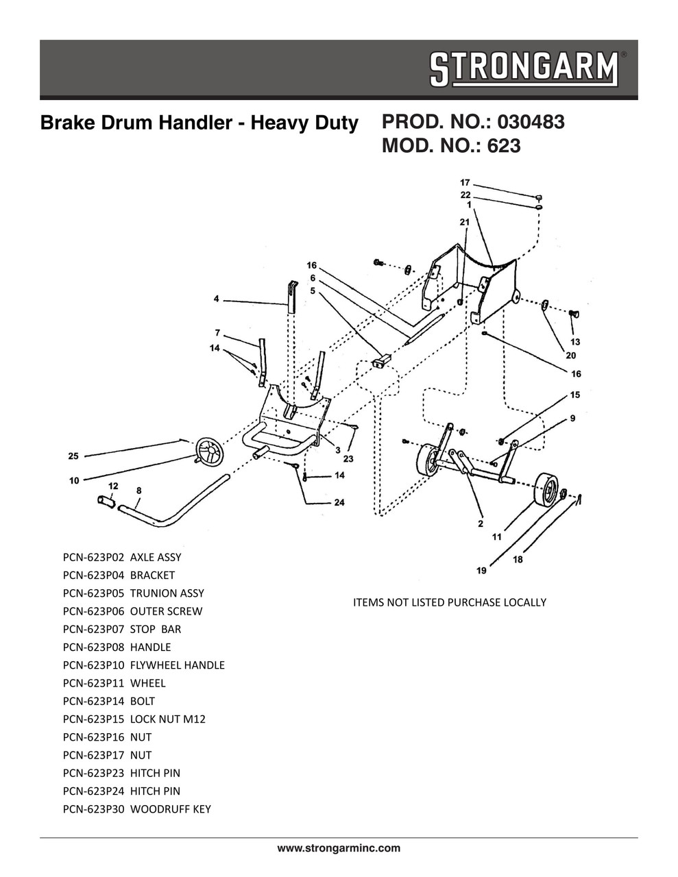 Brake Drum Handler  030483