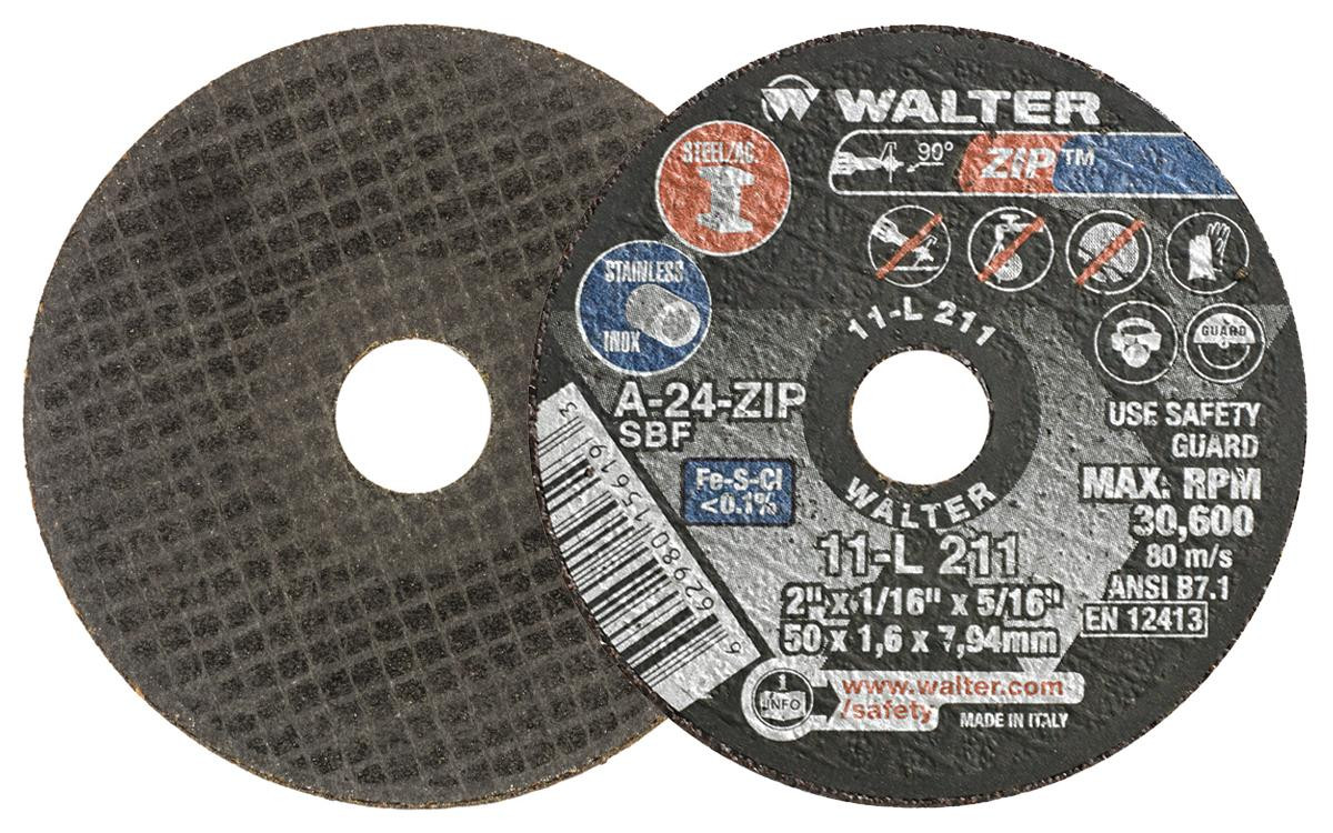 ZIP® 25 Pc. 2 x 1/16 x 5/16" A-24 Cut-Off Wheel   11L211