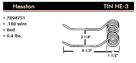 Hesston Baler Tooth  TINHE-3