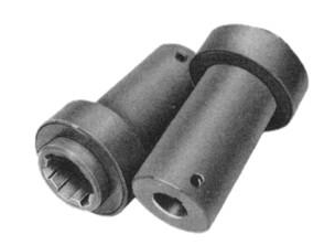 1-3/8"-6 Spline Female x 0.625" Round Female Shaft "Kwik-D-Tach" Pump Drive Adapter  PTO0332-00012