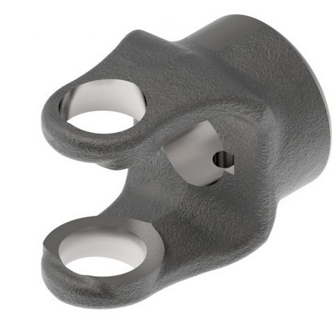 1" Round - Single Keyway Yoke - Spicer® 1000 Series  PTO10001-1033