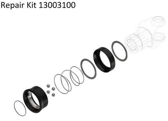 1-3/8"-6 Spline - Ball Shear Clutch Spring-Lok QD Yoke - 12 Series  PTO104-1206