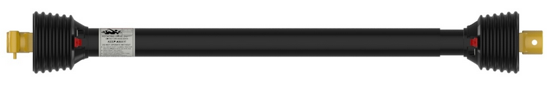 1-3/8"-6 Spline Push Pin QD Yoke - 1-3/8" Round (1/2" pin) Yoke - Four Yoke Driveline Assembly - Bondioli® 4 Series  PTO14006436