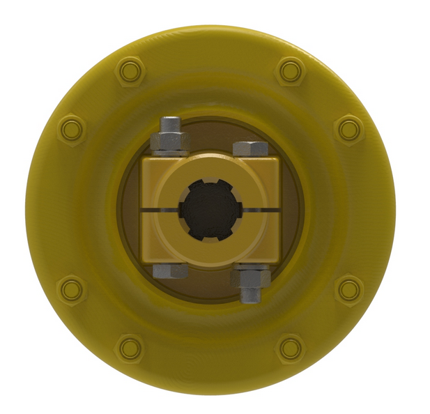 1-3/8"-6 Spline Push Pin QD Yoke - 1-3/8"-6 Spline Friction Clutch Yoke - Four Yoke Driveline Assembly - Bondioli® 4 Series  PTO14106438