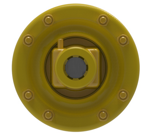 1-3/8"-6 Spline Male Shaft - 1-3/8"-6 Spline Female Push Pin QD - Friction Clutch Assembly  PTO5606006