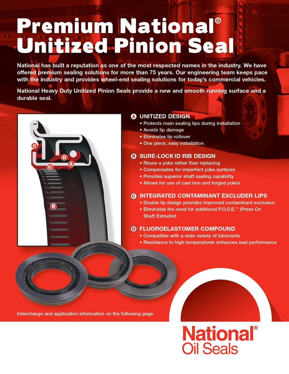 3.003" Inch Unitized Viton® Oil Bath Seal  100263