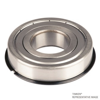 15 x 42 x 13mm Shielded Deep Groove Single Row Ball Bearing w/ Snap Ring   6302-ZZ-NR