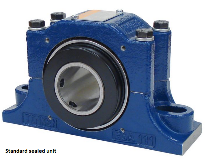 3" SAF Two Bolt Self-Aligning Taper Roller Bearing Pillow Block - Double Locking Collar - Non Expansion  SAFSA-P2B-TRB-3