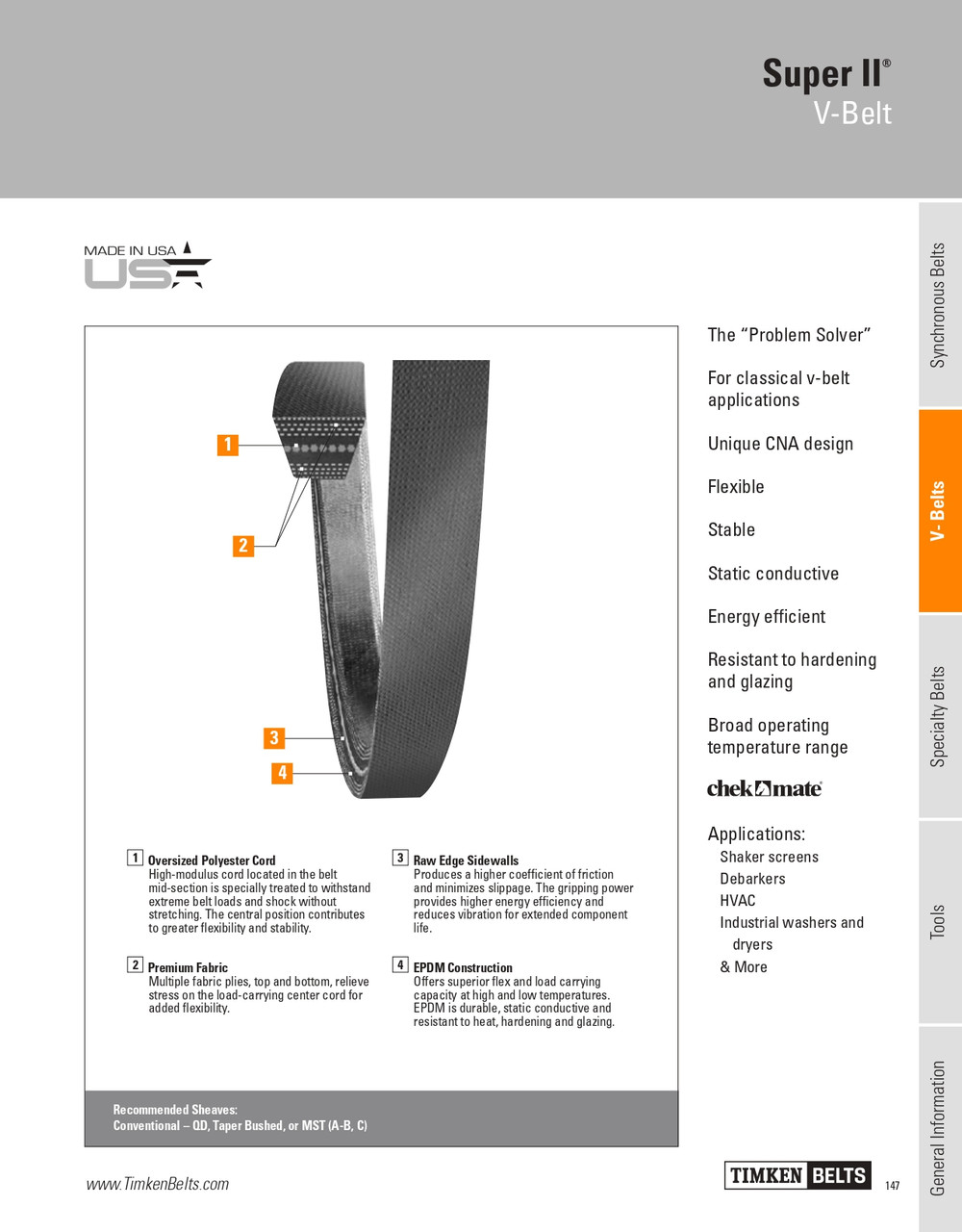 Super II® V-Belt   A48R