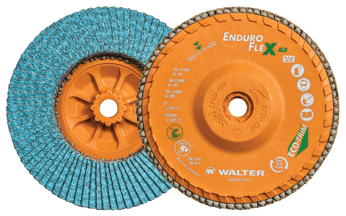 Enduro-Flex ALU® 10 Pc. 5 x 5/8"-11 40G Flap Disc   06U604