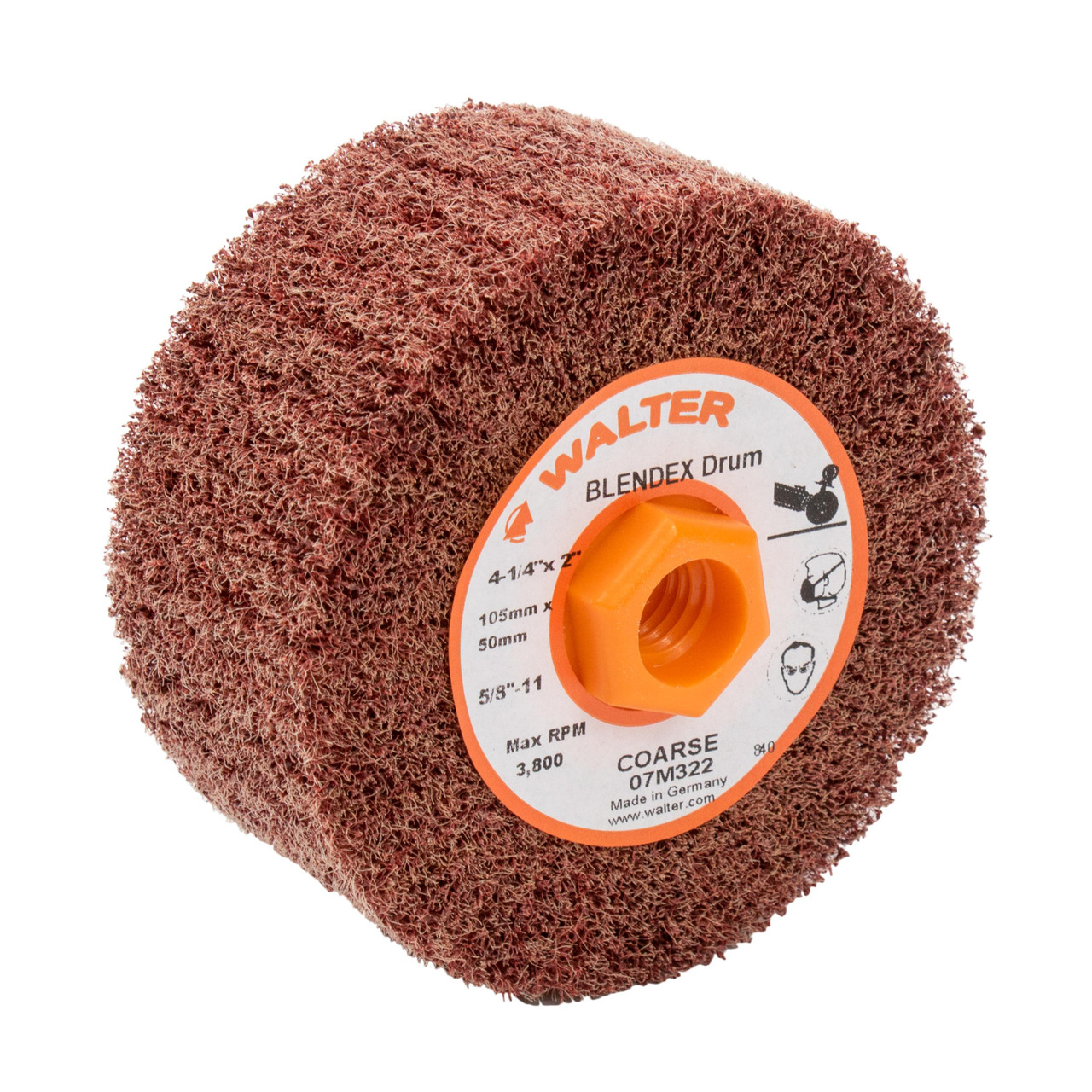 Blendex® 4-1/4 x 2 x 5/8"-11 Coarse Flap Drum   07M322