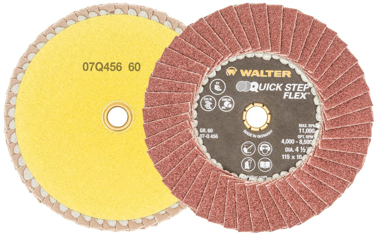 Quick-Step Flex® 10 Pc. 4-1/2" 60G Flap Disc   07Q456