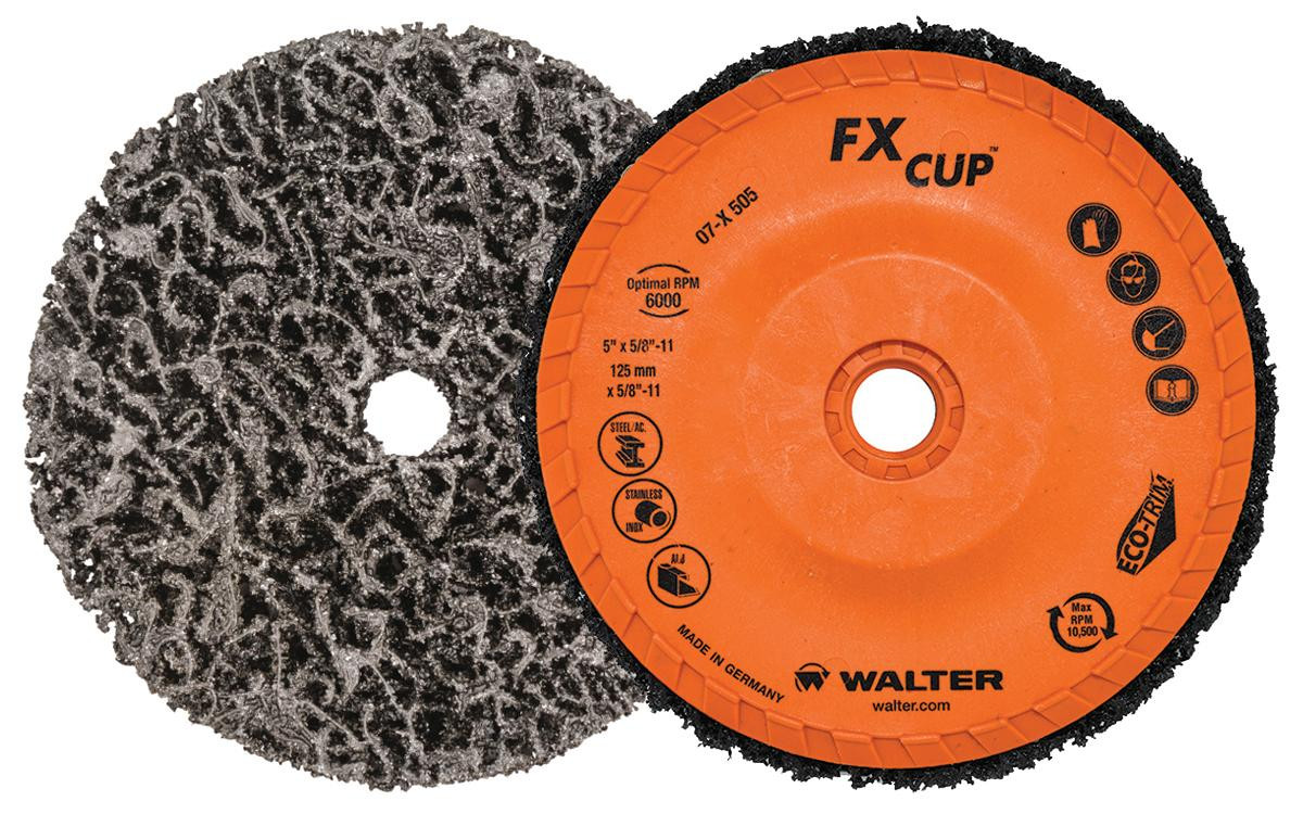 FX® 5 Pc. 5 x 3/4 x 5/8"-11 Coarse Cup Disc   07X505