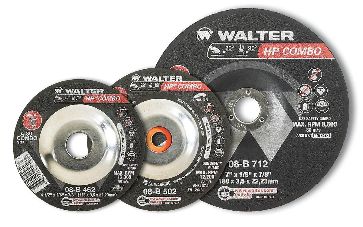 HP Combo® 10 Pc. 7 x 1/8 x 5/8"-11 A-24 Grinding Wheel   08B717