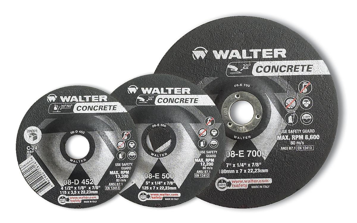 Concrete® 25 Pc. 5 x 1/8 x 7/8" C-24 Grinding Wheel   08D502