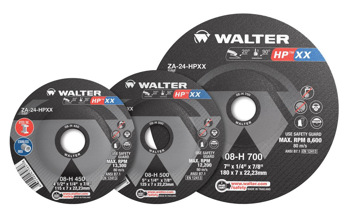 HP XX® 25 Pc. 5 x 1/4 x 7/8" ZA-24 Grinding Wheel   08H500