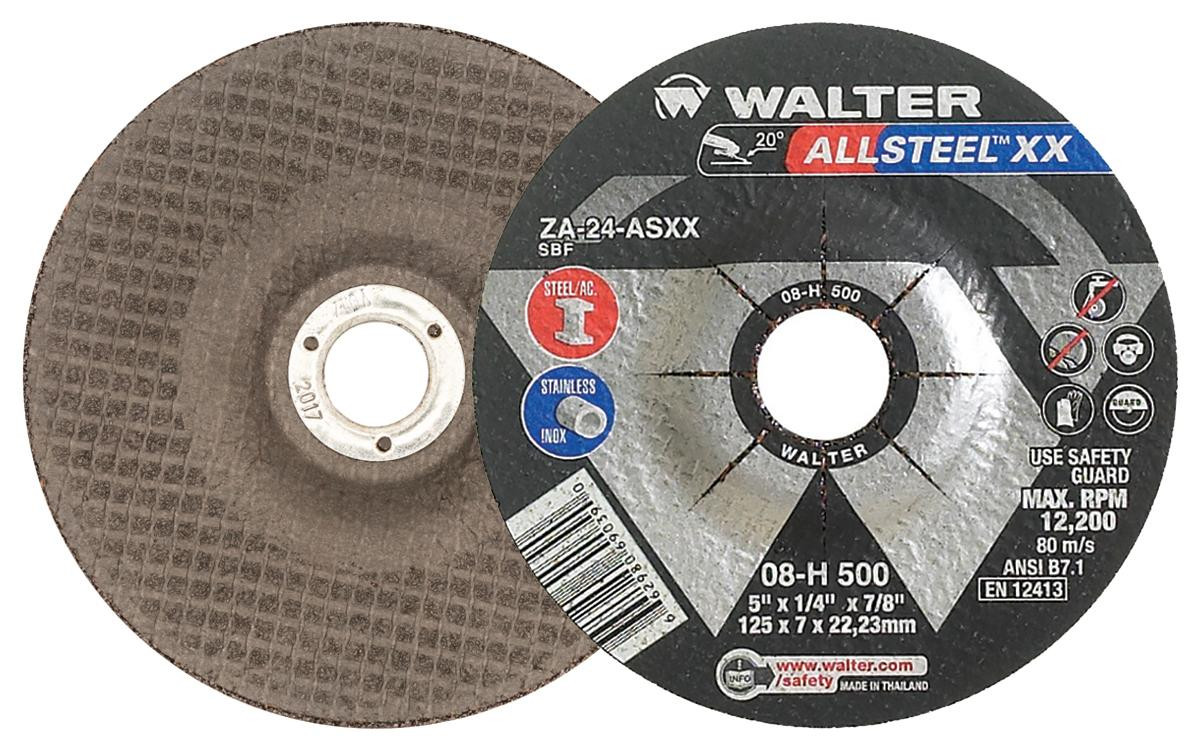 HP XX® 25 Pc. 5 x 1/4 x 7/8" ZA-24 Grinding Wheel   08H500