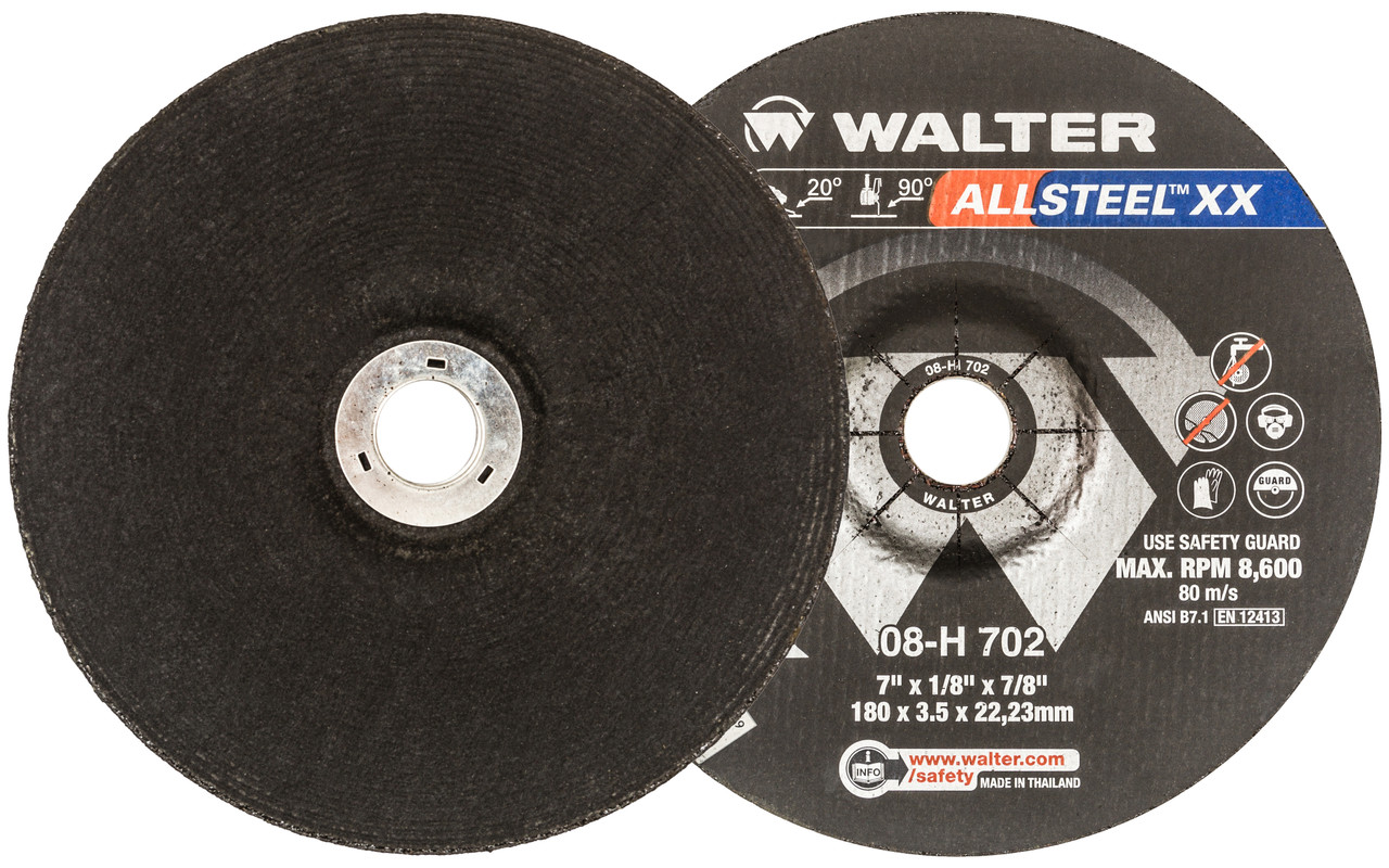 HP XX® 25 Pc. 7 x 1/8 x 7/8" ZA-24 Grinding Wheel   08H702
