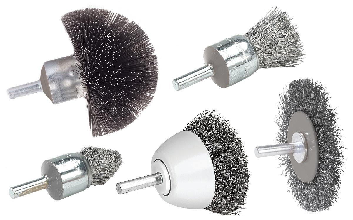 Allsteel® 3 x 1/4" Spherical Mounted Crimped Wire Brush   09C230