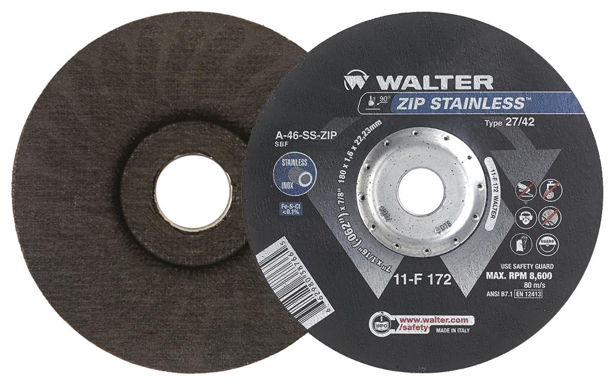 ZIP Stainless® 25 Pc. 7 x 1/16 x 7/8" A-46 Cut-Off Wheel   11F172