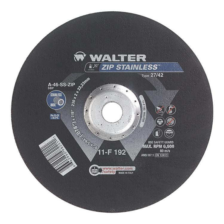 ZIP Stainless® 25 Pc. 9 x 5/64 x 7/8" A-46 Cut-Off Wheel   11F192