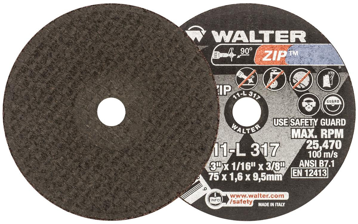 ZIP® 25 Pc. 3 x 1/16 x 3/8" A-60 Cut-Off Wheel   11L317