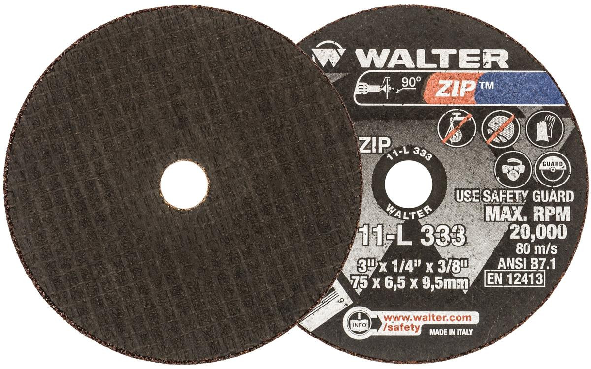 ZIP® 25 Pc. 3 x 1/4 x 3/8" A-24 Cut-Off Wheel   11L333