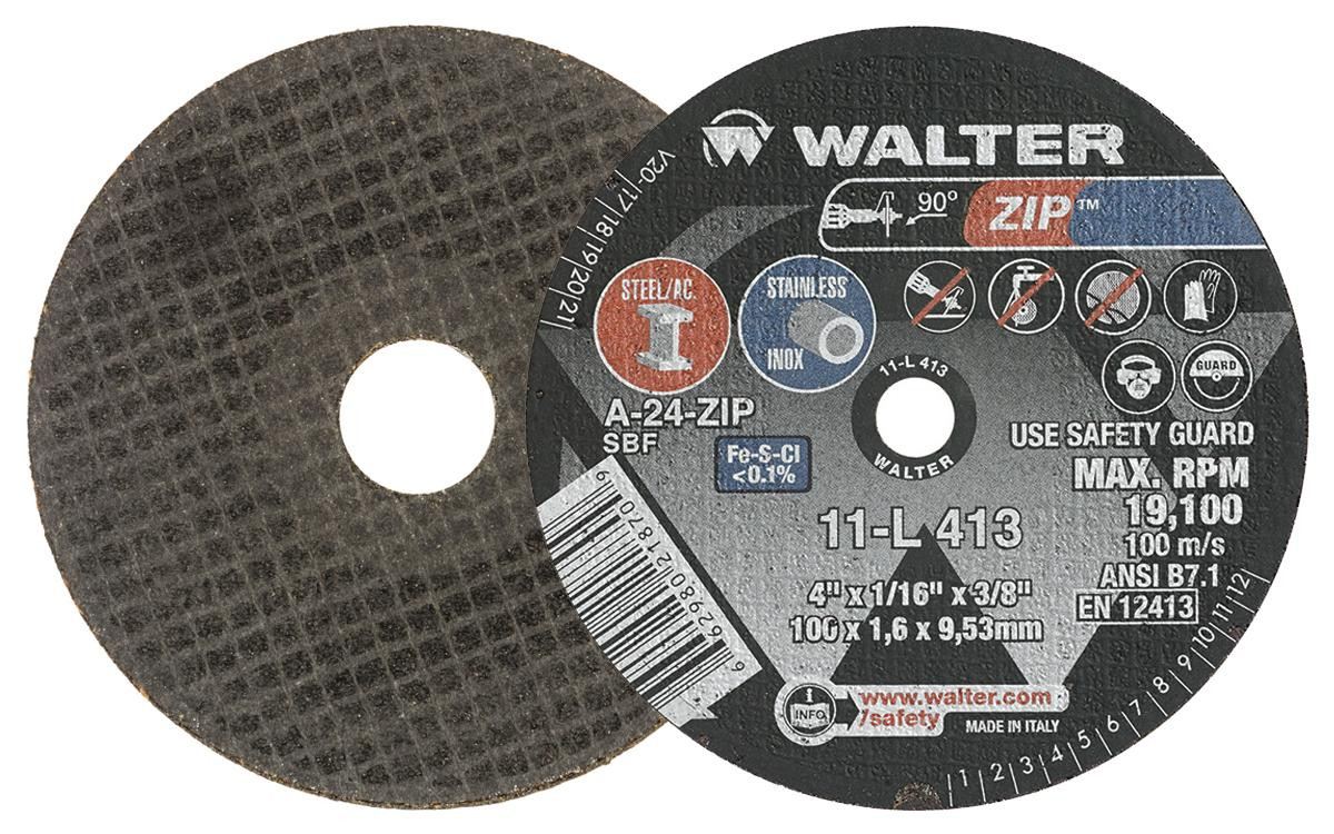 ZIP® 25 Pc. 4 x 1/16 x 3/8" A-24 Cut-Off Wheel   11L413