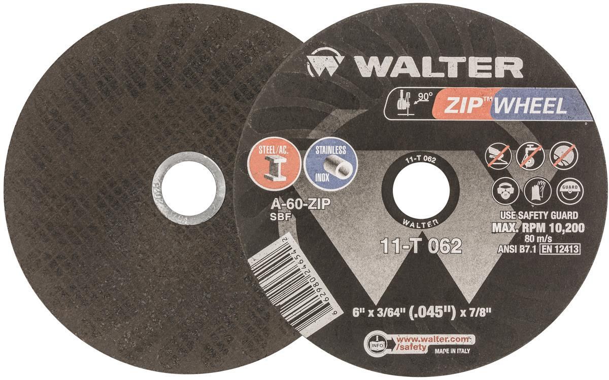 Zip Wheel® 25 Pc. 6 x 3/64 x 7/8" A-60 Cut-Off Wheel   11T062