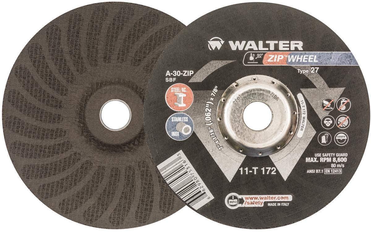 Zip Wheel® 25 Pc. 7 x 1/16 x 7/8" A-30 Cut-Off Wheel   11T172