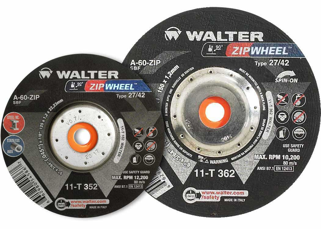 Zip Wheel® 25 Pc. 5 x 3/64 x 5/8" A-60 Cut-Off Wheel   11T352