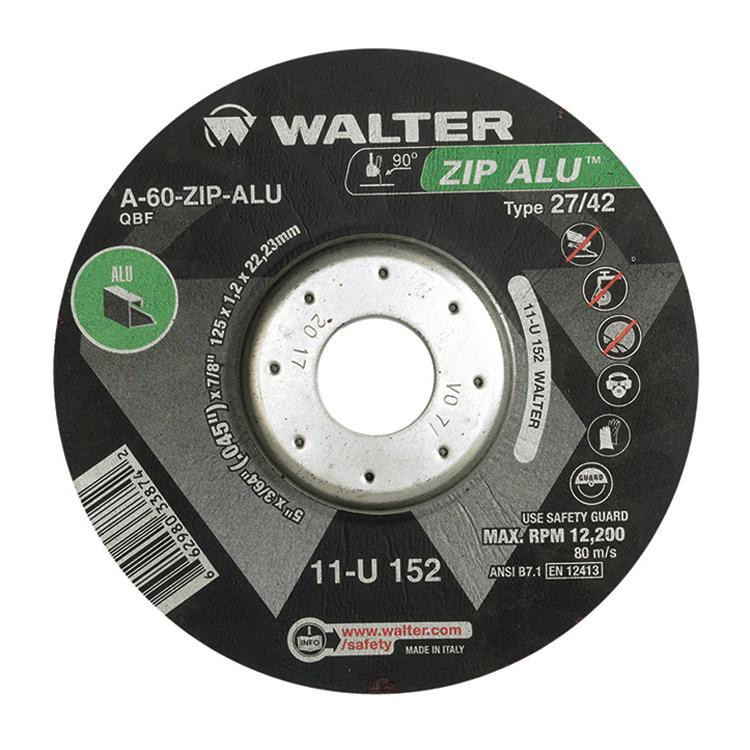 ZIP ALU® 25 Pc. 5 x 3/64 x 7/8" A-60-ZIP-ALU Cut-Off Wheel   11U152