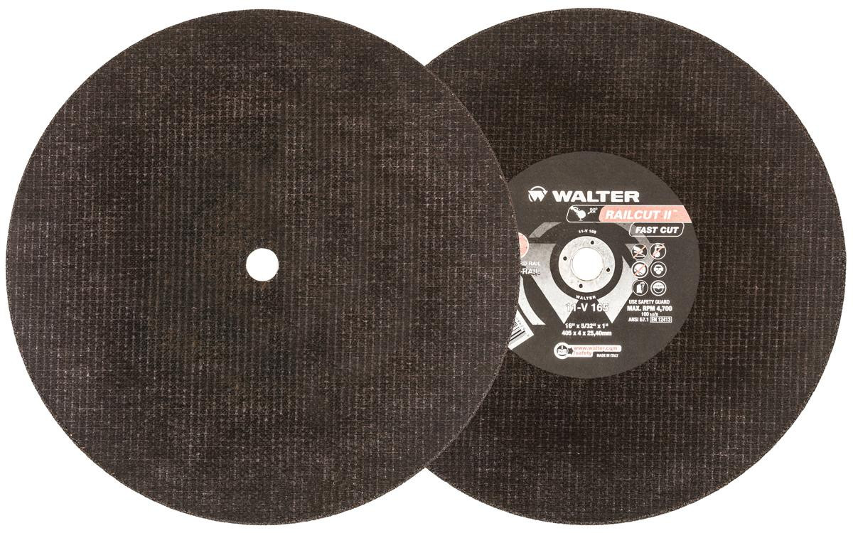 Railcut II Fast Cut® 10 Pc. 16 x 5/32 x 1" A-24 Cut-Off Wheel   11V165